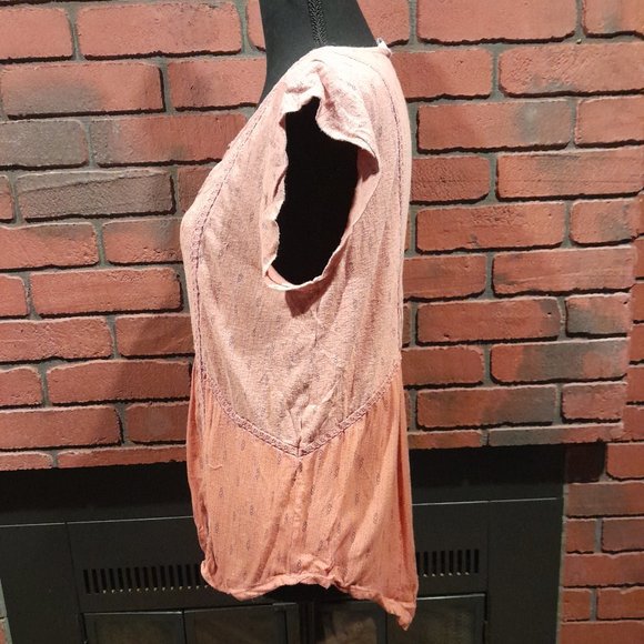 Lucky Brand Women's Large Geometric Aztec Print Top – Boho, Southwestern Style‎ - Picture 5 of 6